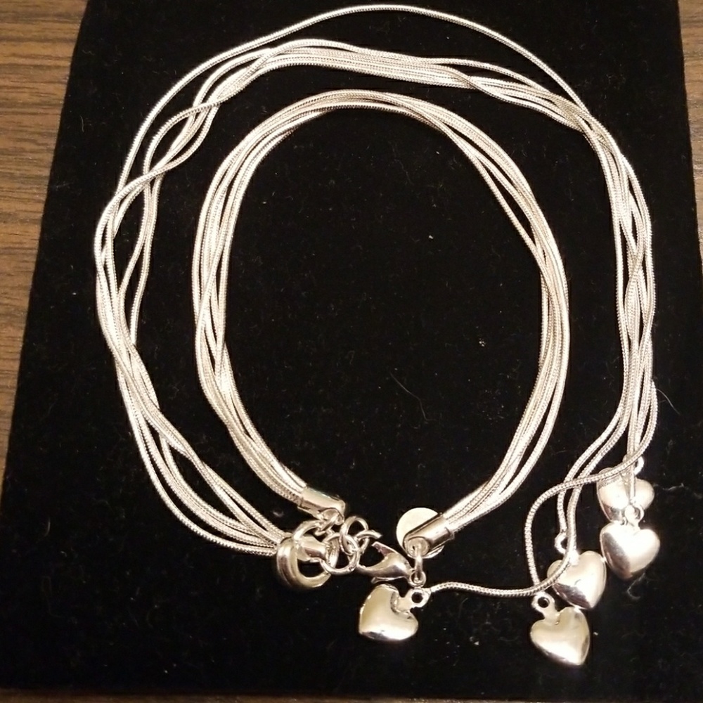 925 Sterling silver snake chains chocker